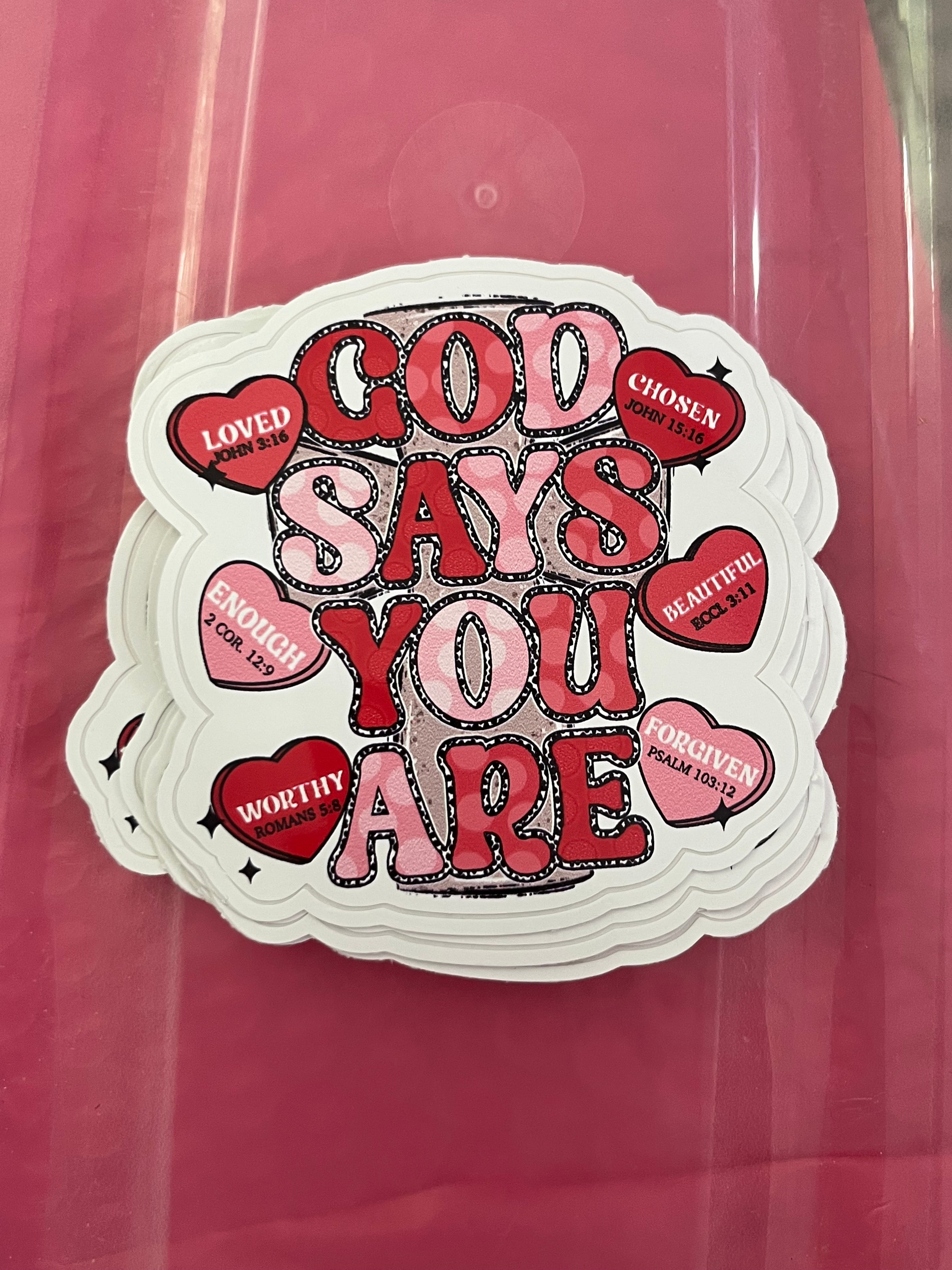 God says sticker