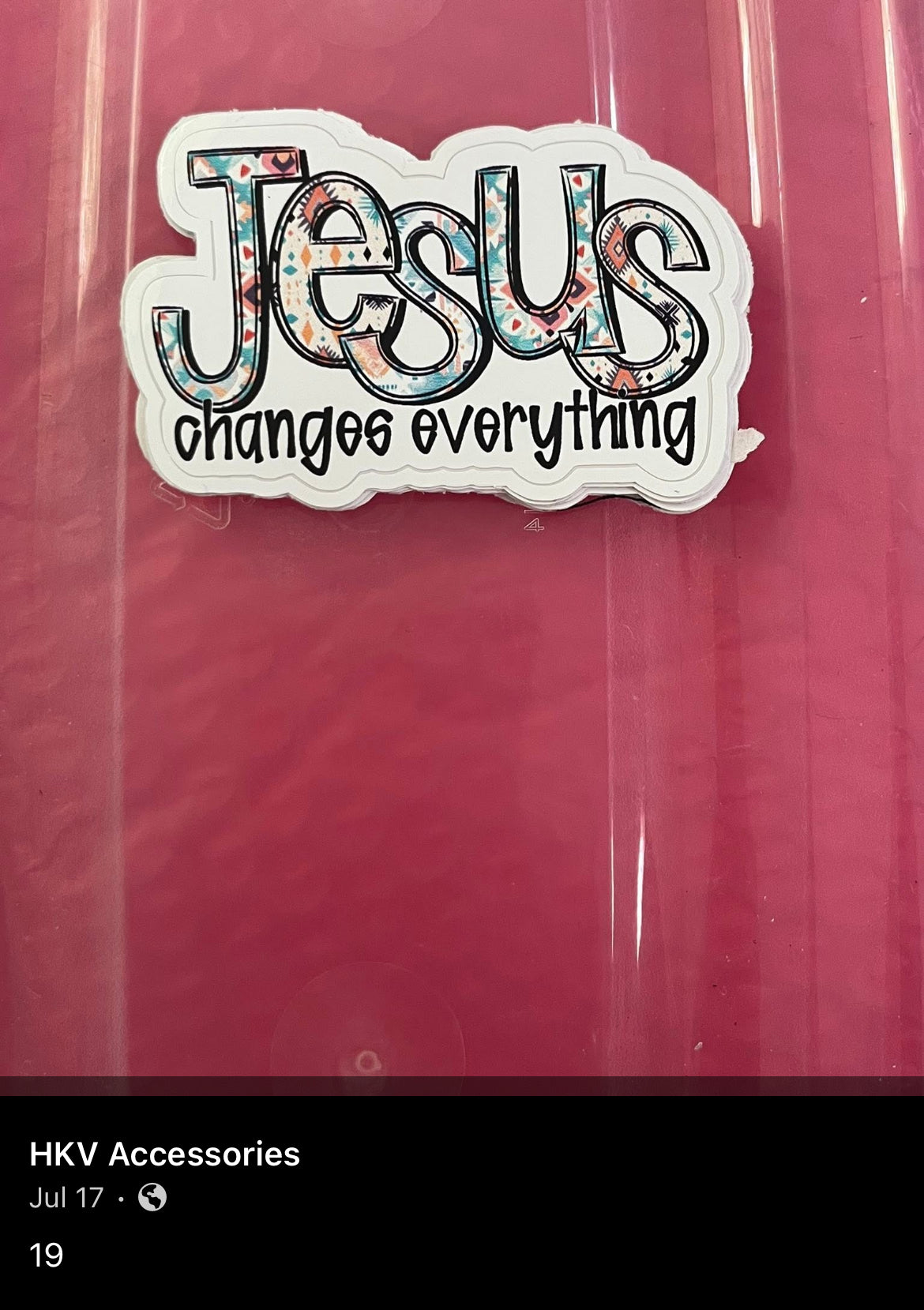 Jesus changes everything
