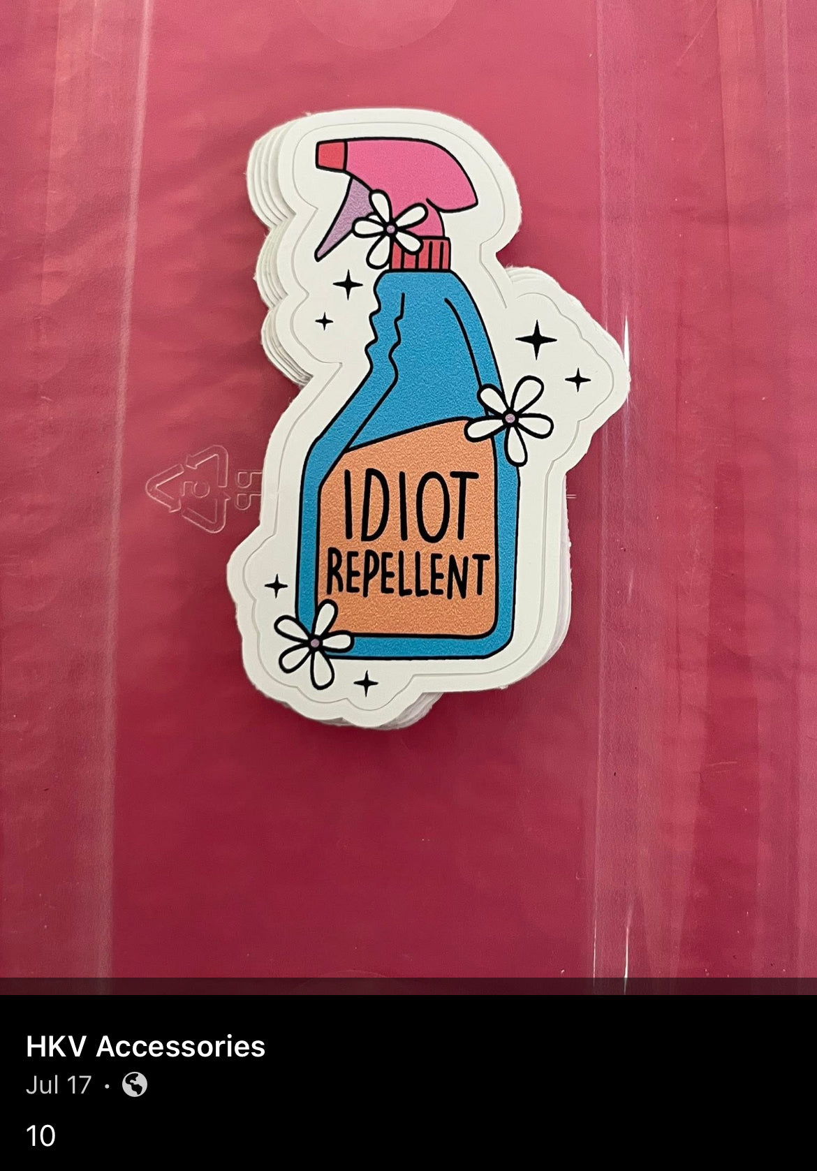 Idiot repellent sticker