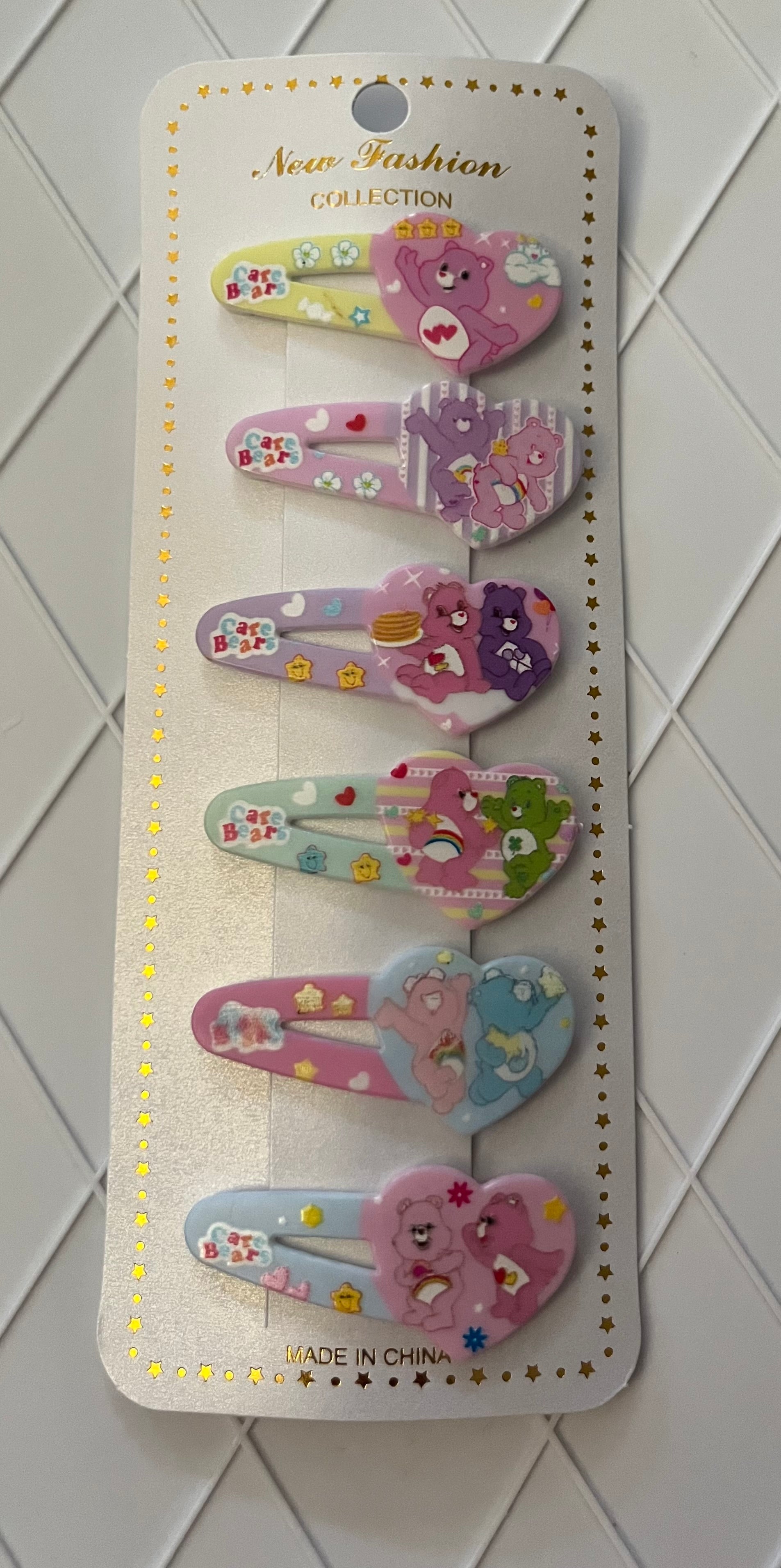 Heart care bear clips