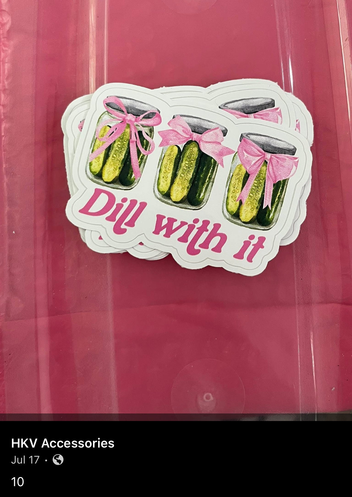 Dill with it sticker