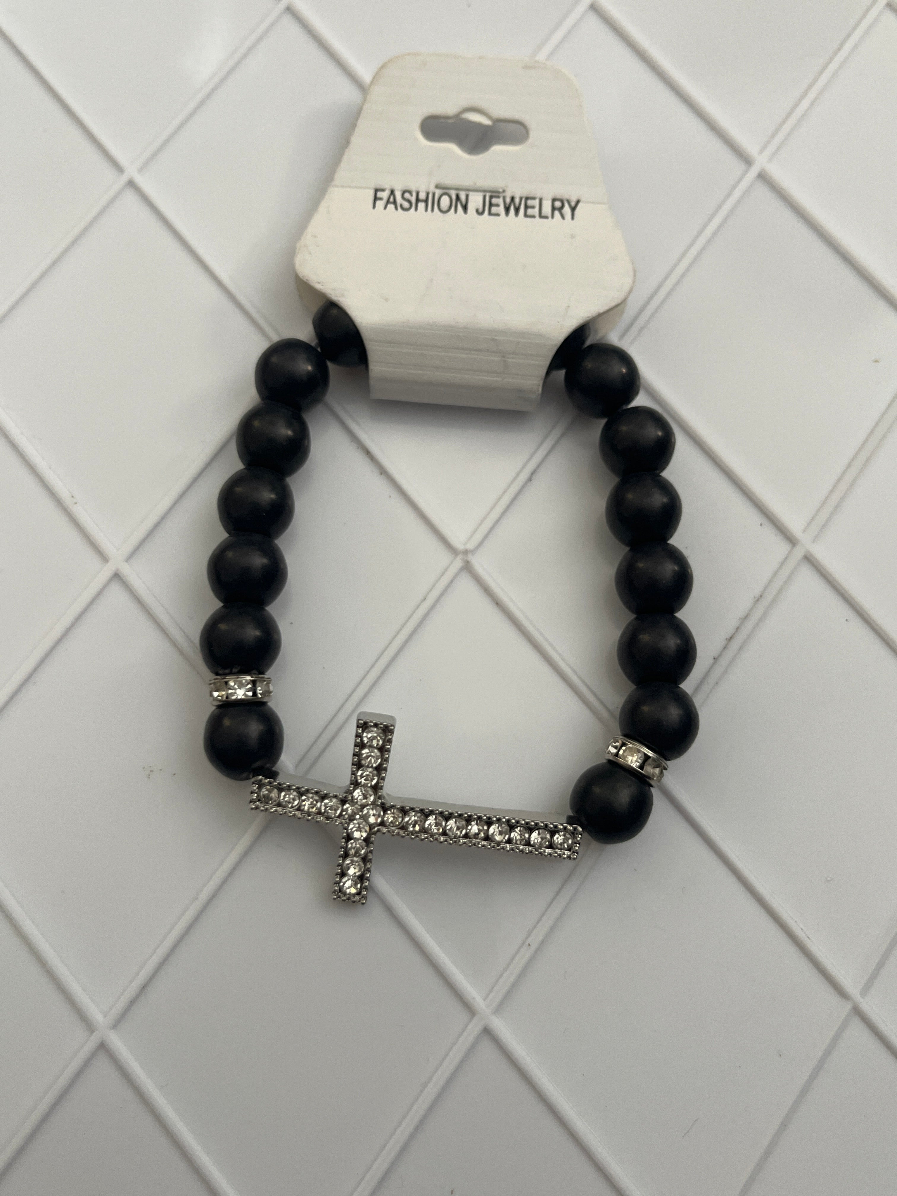 Cross stretch bracelet